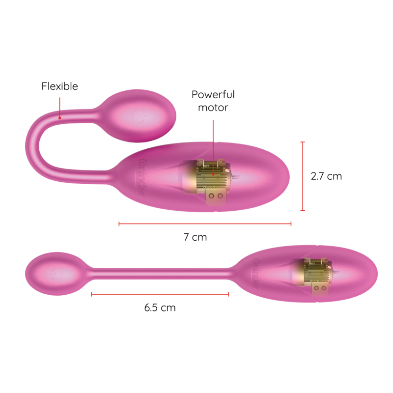ONINDER - UOVO VIBRANTE DENVER ROSA 7 X 2,7 CM APP GRATUITA – Vibratori con APP – foto 3