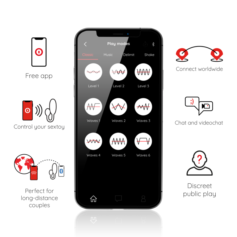 ONINDER - UOVO VIBRANTE DENVER NERO 7 X 2,7 CM APP. GRATUITA – Vibratori con APP – foto 2