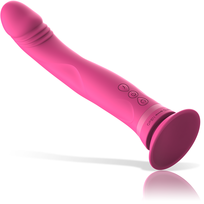 INTENSE - DILDO VIBRATORE IN SILICONE ROSA MICHELANGELO – Rotatori vibranti – foto 5