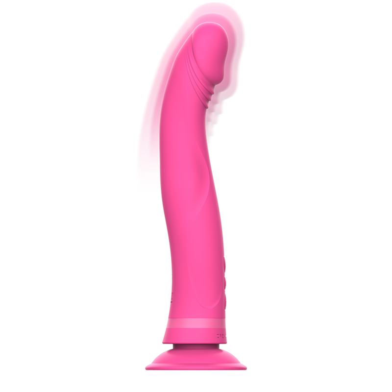 INTENSE - DILDO VIBRATORE IN SILICONE ROSA MICHELANGELO – Rotatori vibranti – foto 2