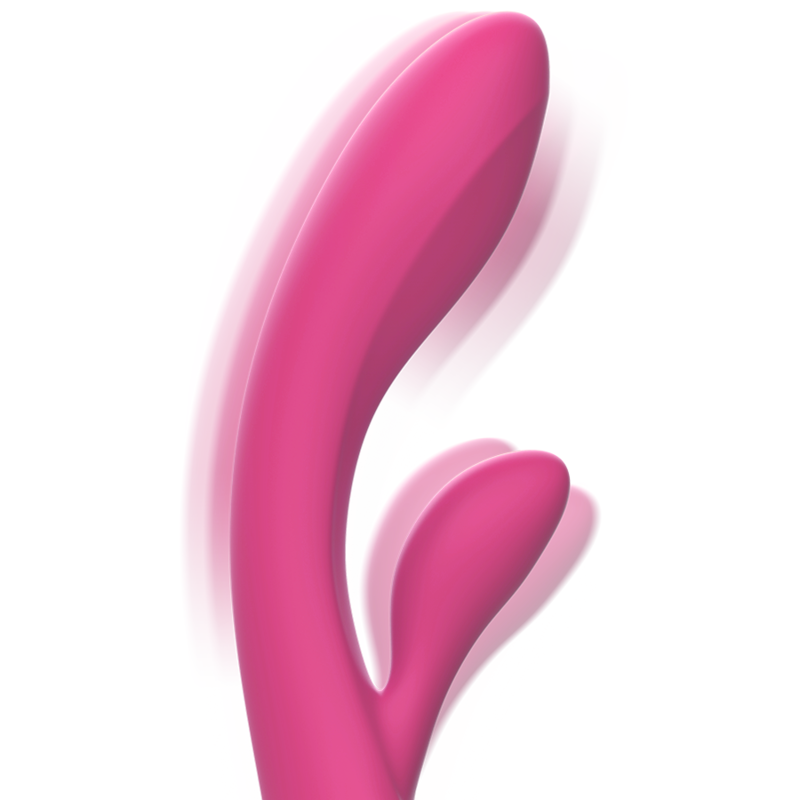 INTENSE - VIBRATORE LUIGI RABBIT SILICONE LIQUIDO ROSA – Vibratori di coniglio – foto 3