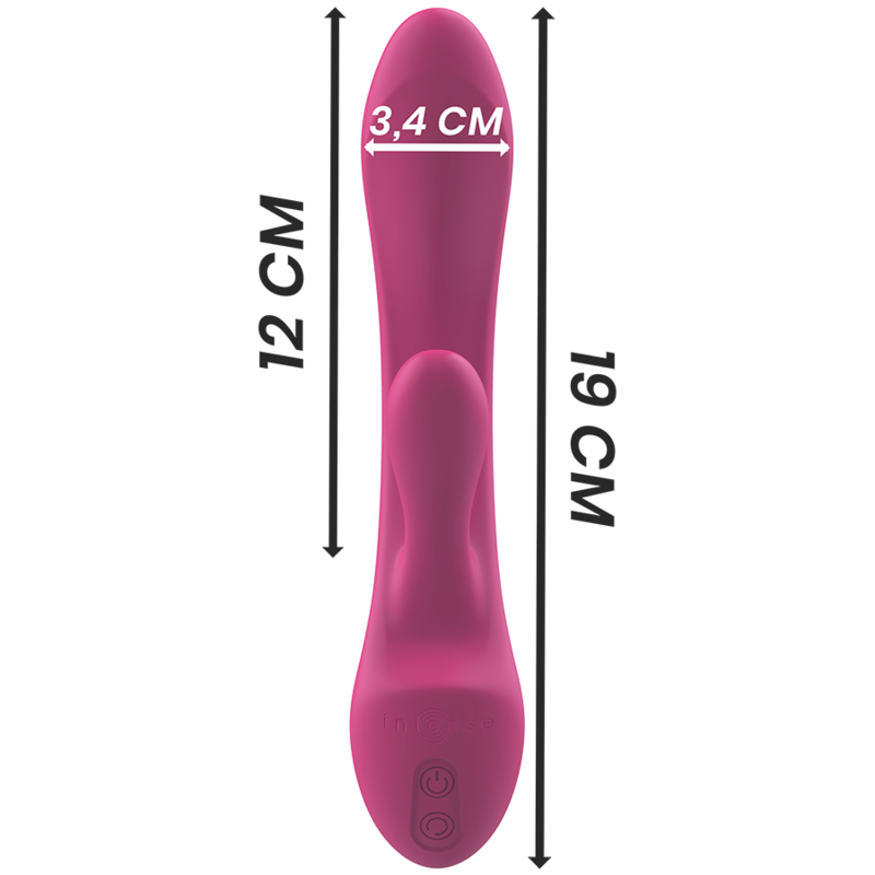 INTENSE - VIBRATORE LUIGI RABBIT SILICONE LIQUIDO ROSA – Vibratori di coniglio – foto 6