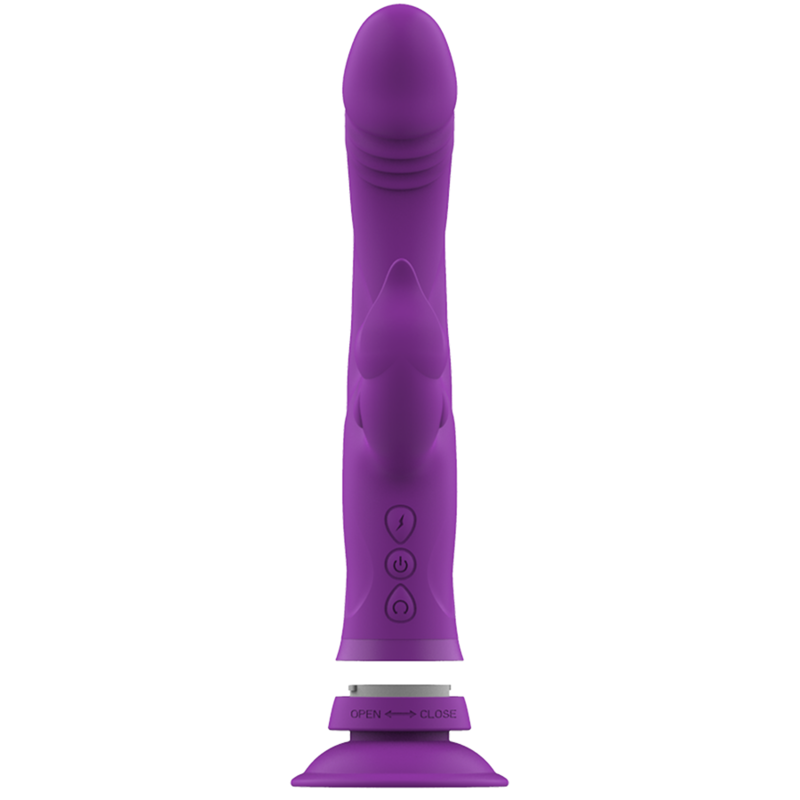 INTENSE - VIBRATORE IN SILICONE CASANOVA RABBIT TRIPLO MOTORE VIOLA – Vibratori di coniglio – foto 5