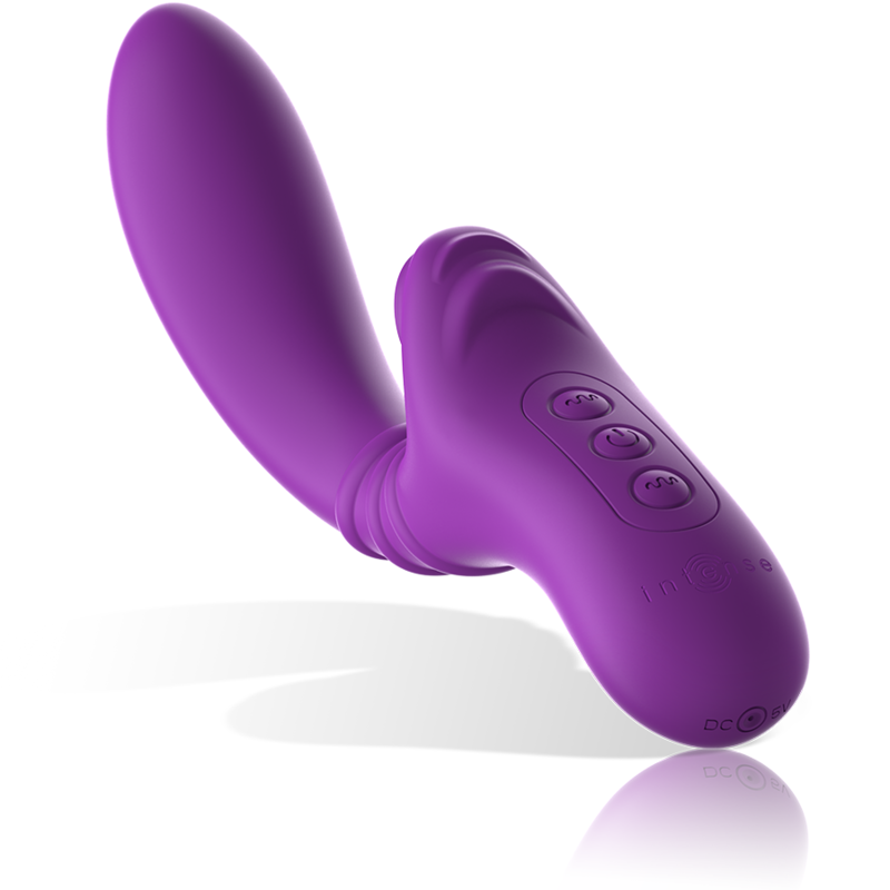 INTENSE - VIBRATORE FLESSIBILE HARRY CON LINGUA VIOLA – Vibratori di coniglio – foto 4