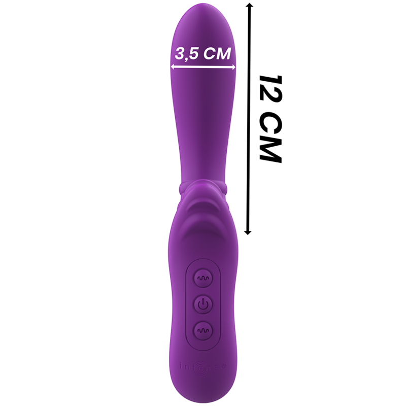 INTENSE - VIBRATORE FLESSIBILE HARRY CON LINGUA VIOLA – Vibratori di coniglio – foto 3