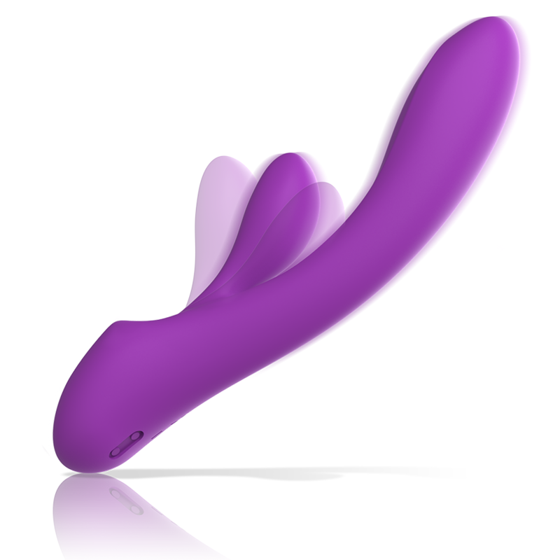 INTENSE - VIBRATORE LUIGI RABBIT SILICONE LIQUIDO VIOLA – Vibratori di coniglio – foto 2