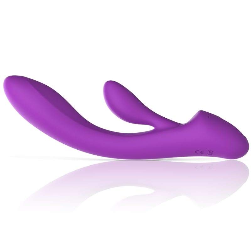 INTENSE - VIBRATORE LUIGI RABBIT SILICONE LIQUIDO VIOLA – Vibratori di coniglio – foto 4