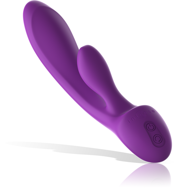 INTENSE - VIBRATORE LUIGI RABBIT SILICONE LIQUIDO VIOLA – Vibratori di coniglio – foto 3