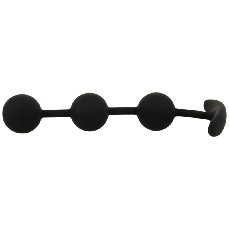 BLACK&SILVER - ROSARIO ANALE HARRY 3 SFERE IN SILICONE 14 CM – Perline anali – foto 3