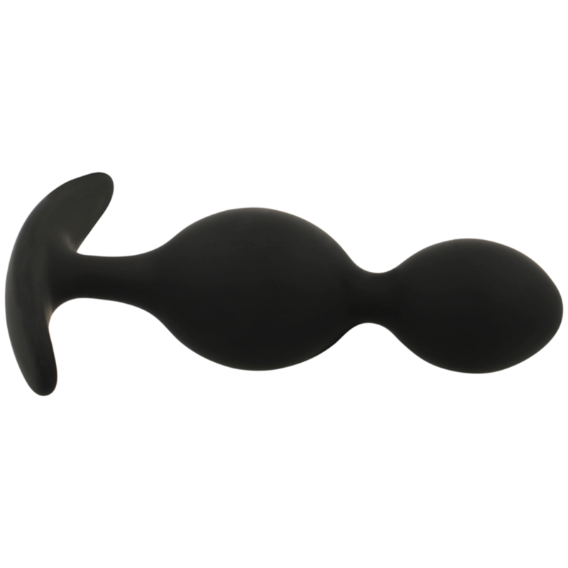 BLACK&SILVER - ORSON PLUG IN SILICONE 2 ONDE ANAL 9 CM – Perline anali – foto 3