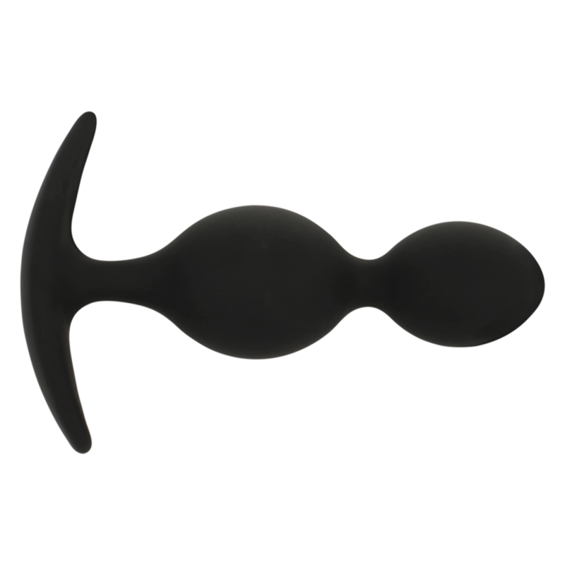 BLACK&SILVER - ORSON PLUG IN SILICONE 2 ONDE ANAL 9 CM – Perline anali – foto 4