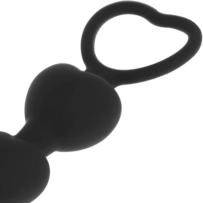 BLACK&SILVER - MILA ANALE CATENA DI CUORI 18 CM – Perline anali – foto 3