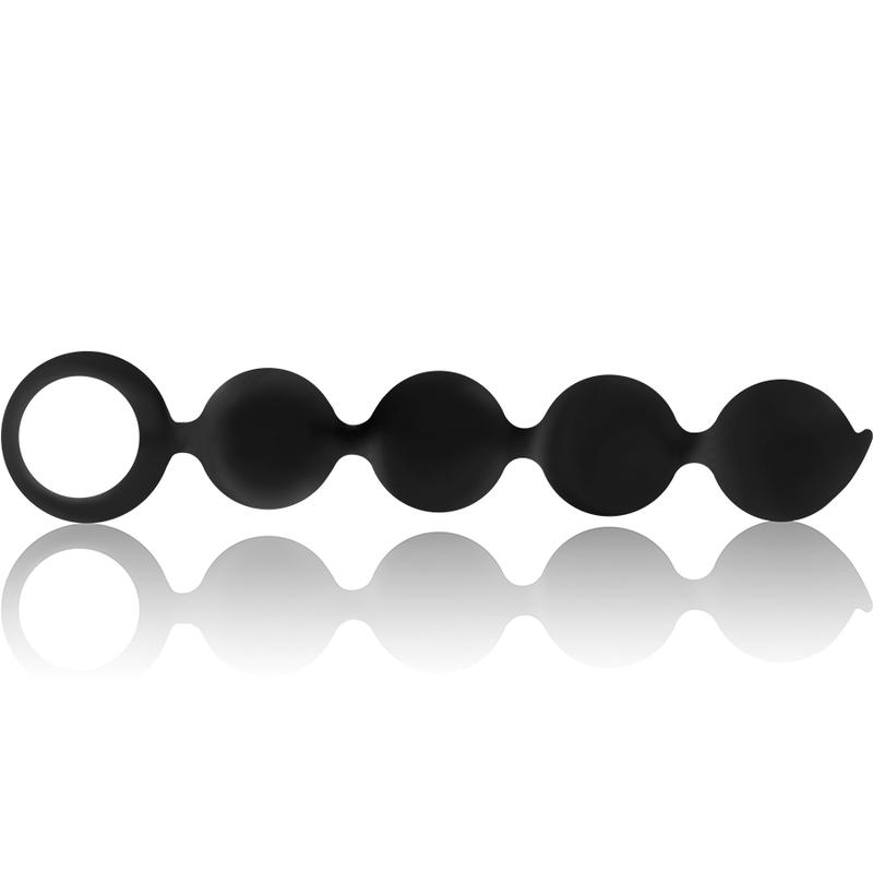 BLACK&SILVER - ROSARIO ANALE LENNON 4 SFERE IN SILICONE 15 CM – Perline anali – foto 3