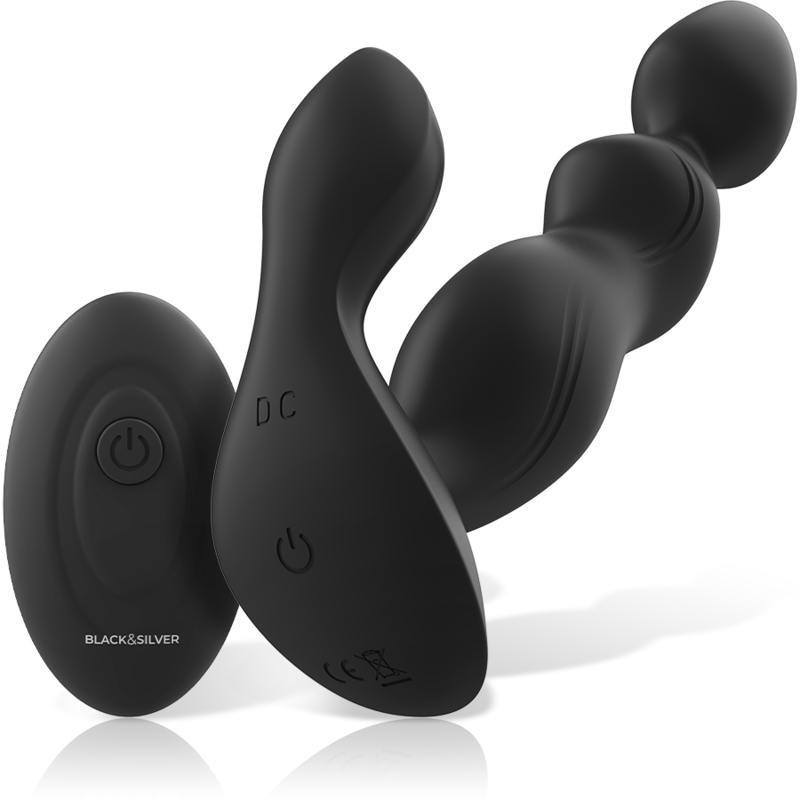 BLACK&SILVER - TELECOMANDO IN SILICONE PLUG ANALE CORA – Telecomando – foto 3