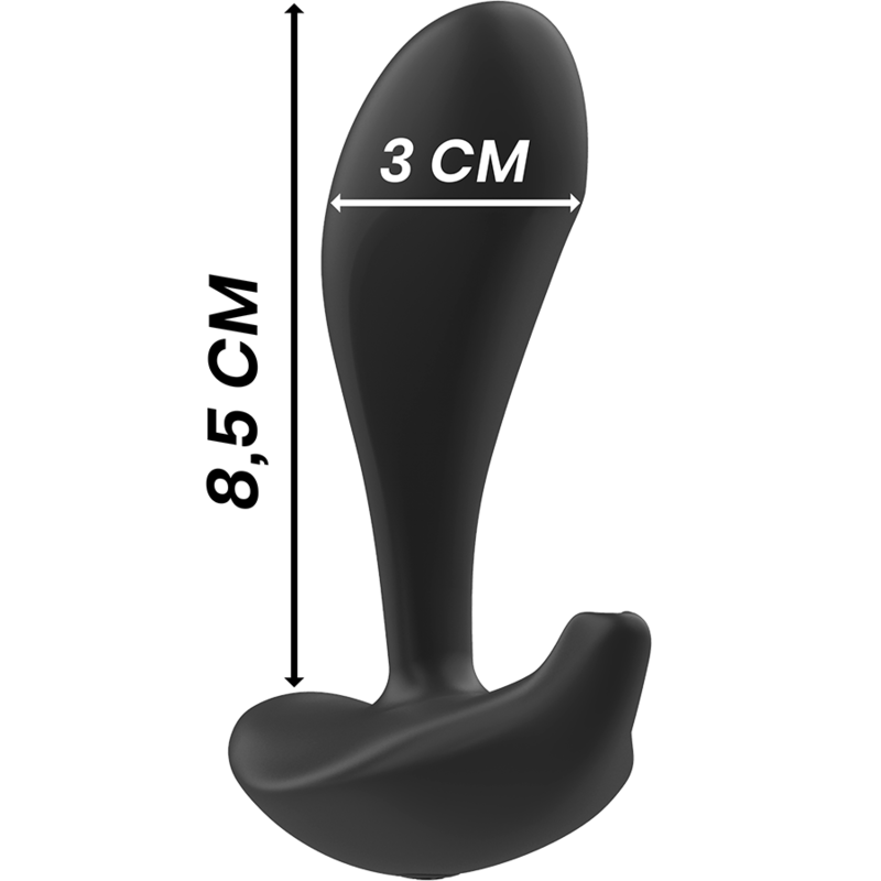 BLACK&SILVER - TELECOMANDO IN SILICONE PLUG ANALE DWAYNE – Telecomando – foto 5