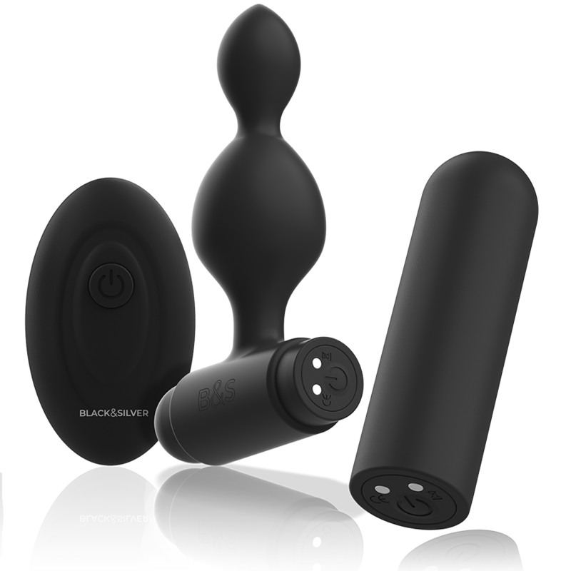BLACK&SILVER - TELECOMANDO TELECOMANDO CON PLUG ANALE IN SILICONE PICCOLO TUCKER – Telecomando – foto 4