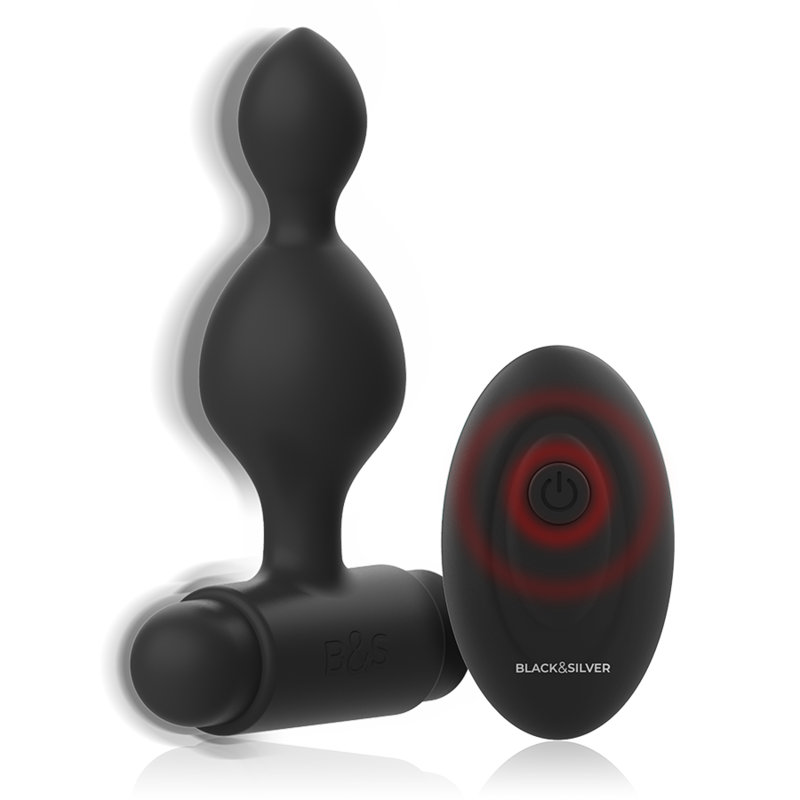 BLACK&SILVER - TELECOMANDO TELECOMANDO CON PLUG ANALE IN SILICONE PICCOLO TUCKER – Telecomando – foto 3