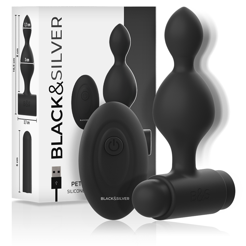 BLACK&SILVER - TELECOMANDO TELECOMANDO CON PLUG ANALE IN SILICONE PICCOLO TUCKER – Telecomando – foto 2
