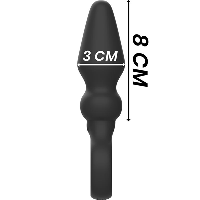 BLACK&SILVER - POTENTE PLUG ANALE IN SILICONE OZZY – Tappi anali – foto 4