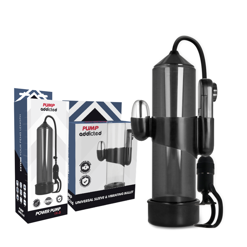 PUMP ADDICTED - VIBRATORE RX5 NERO – Pompa per l'ingrandimento del pene – foto 2