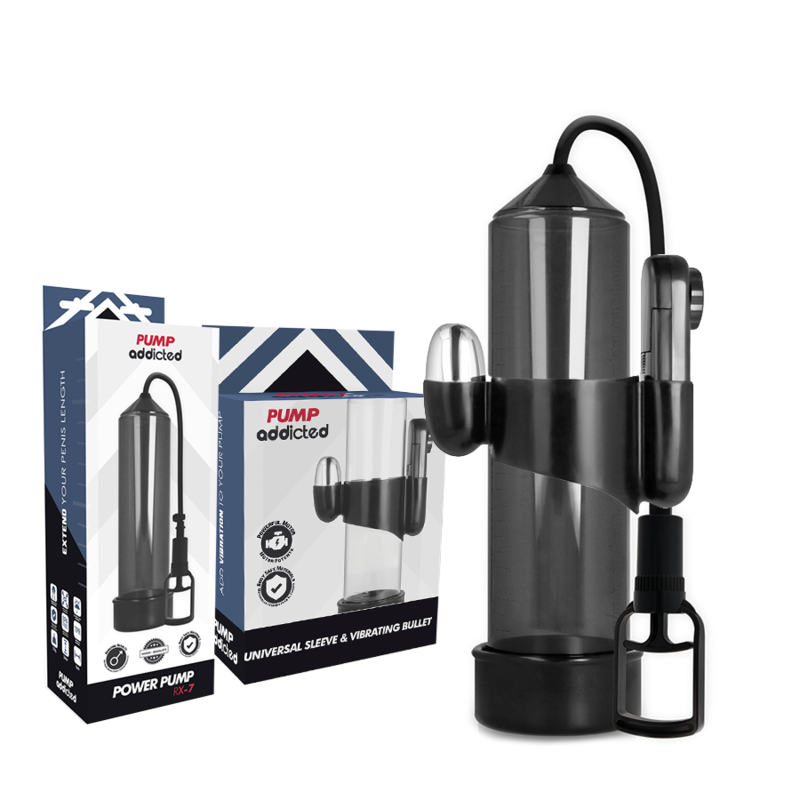 PUMP ADDICTED - VIBRATORE RX7 NERO – Pompa per l'ingrandimento del pene – foto 2