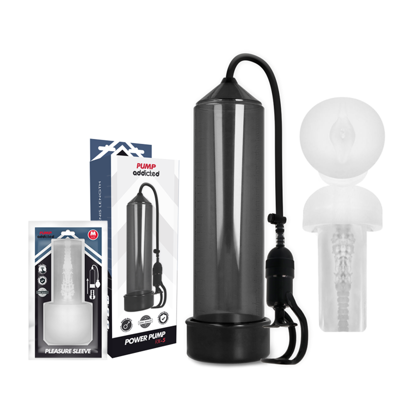 PUMP ADDICTED - RX5 NERO CON MASTURBATORE – Pompa per l'ingrandimento del pene – foto 2