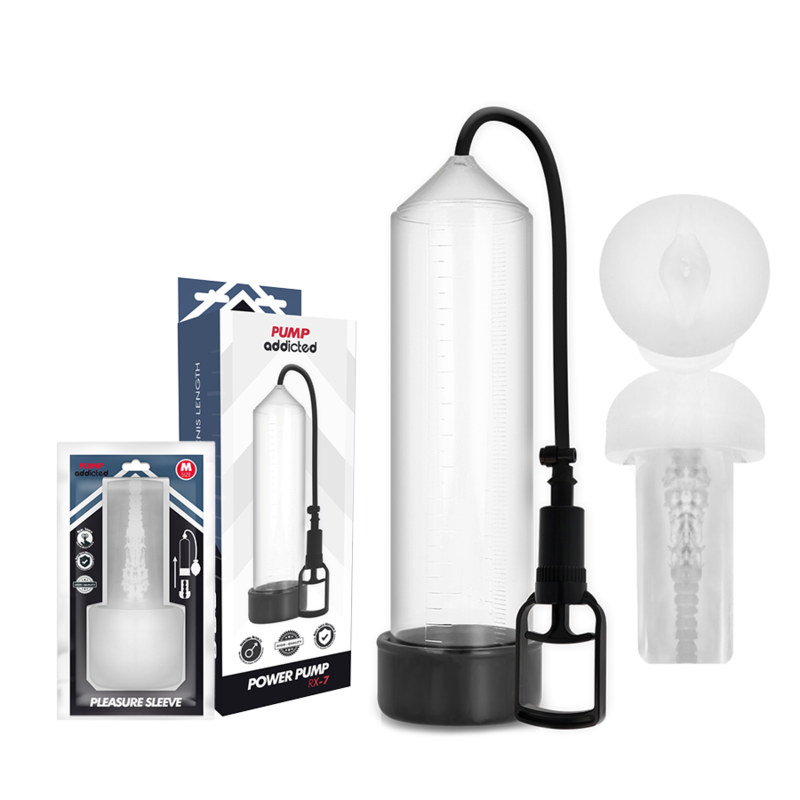 PUMP ADDICTED - RX7 TRASPARENTE CON MASTURBATORE – Pompa per l'ingrandimento del pene – foto 2
