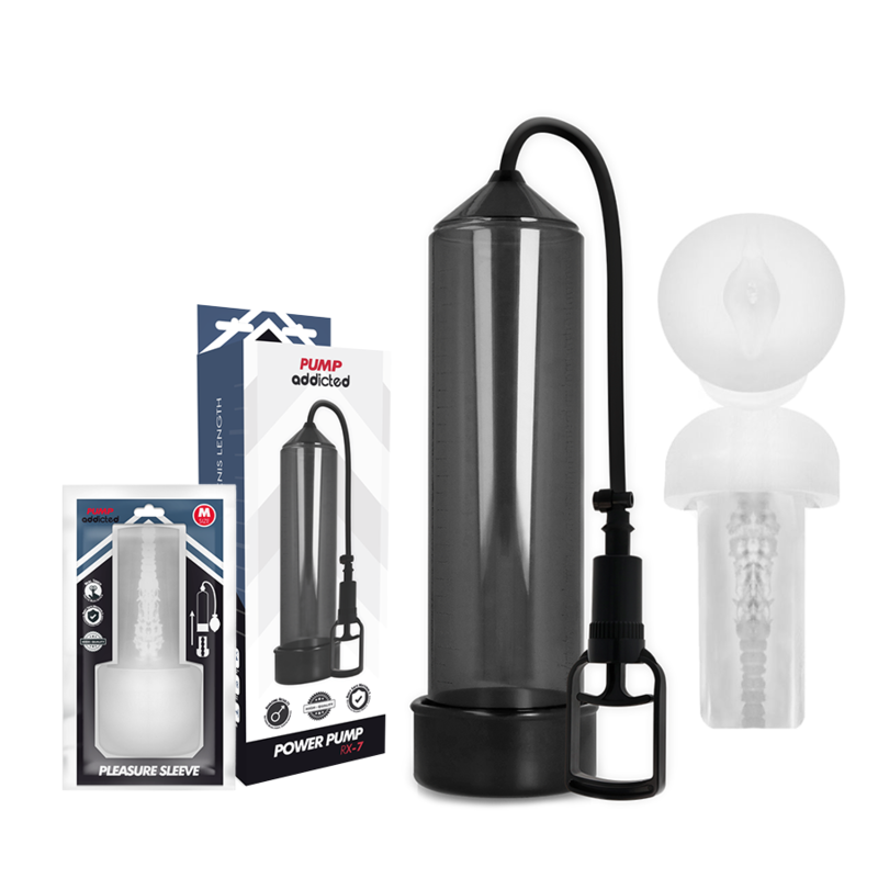 PUMP ADDICTED - RX7 NERO CON MASTURBATORE – Pompa per l'ingrandimento del pene – foto 2