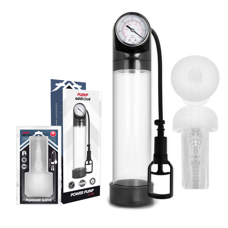 PUMP ADDICTED - RX9 TRASPARENTE CON MASTURBATORE – Pompa per l'ingrandimento del pene – foto 2