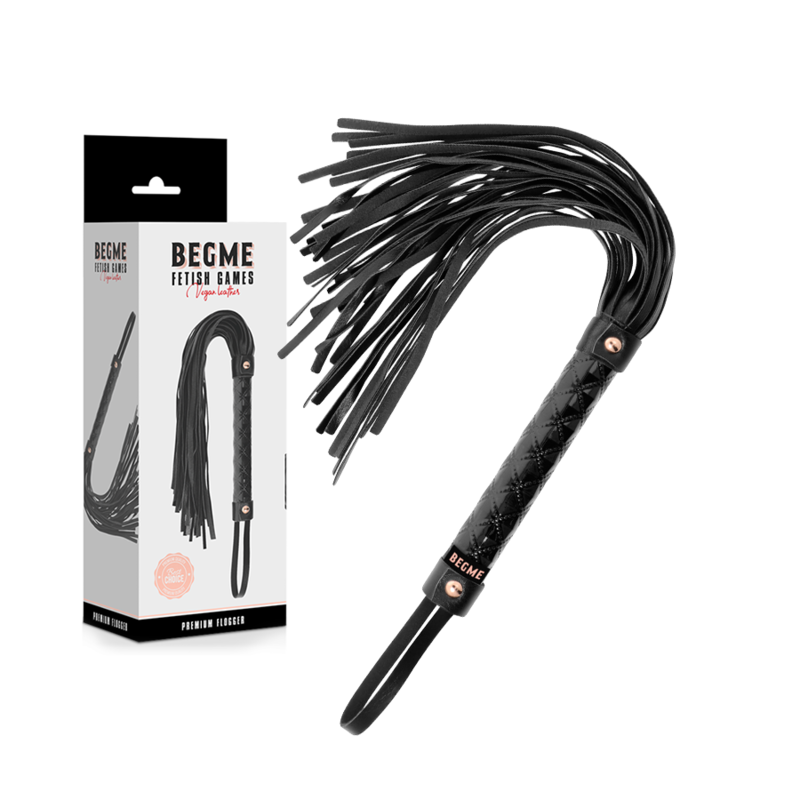 BEGME - BLACK EDITION FLOGGER IN PELLE VEGANA – Fruste BDSM – foto 2