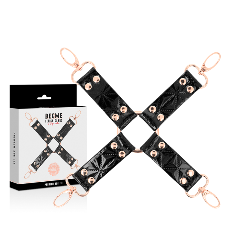 BEGME - BLACK EDITION HOG TIE IN PELLE VEGAN – Sistemare le manette – foto 2