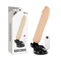 BASECOCK - VIBRATORE REALISTICO TELECOMANDO FLESH 20 CM -O- 4 CM – Telecomando