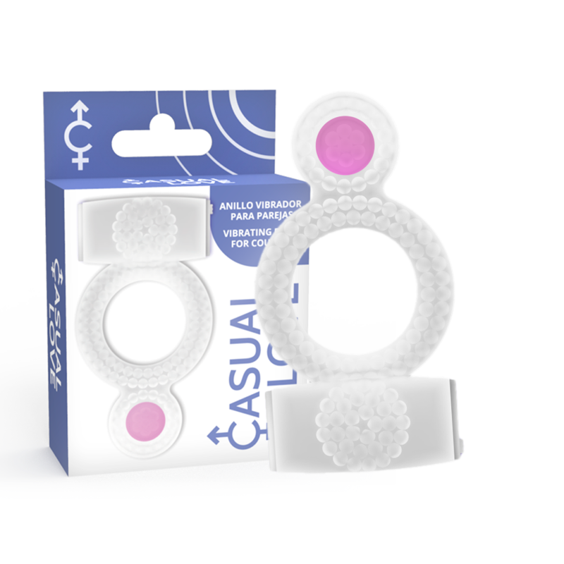CASUAL LOVE - ANELLO DOPPIO PIACERE TRASPARENTE – Cockring con vibrazione – foto 2
