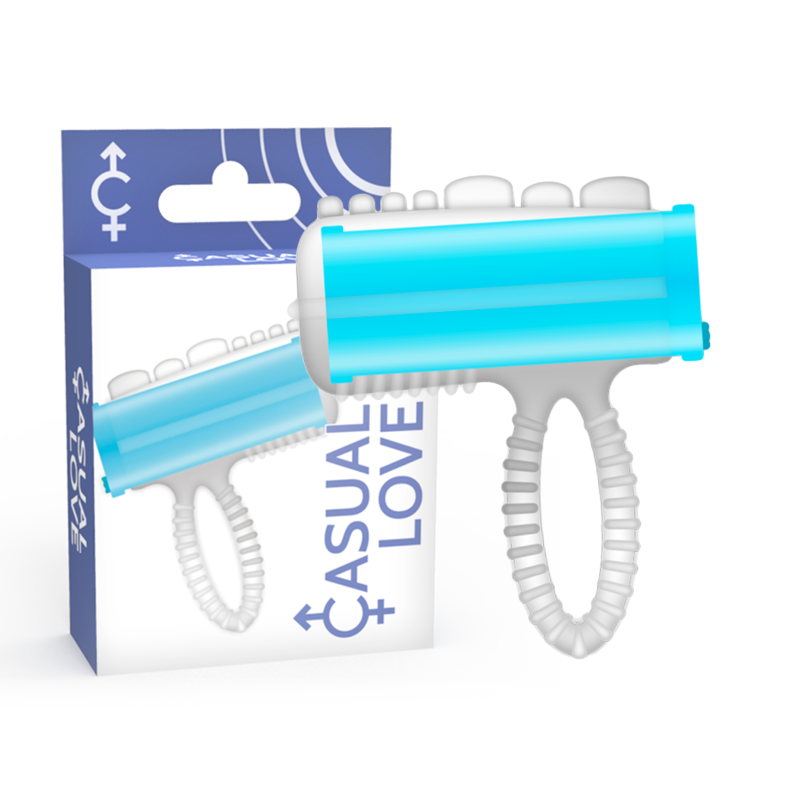CASUAL LOVE - ANELLO LINGUA VIBRANTE BLU – Accessori per il pene – foto 2