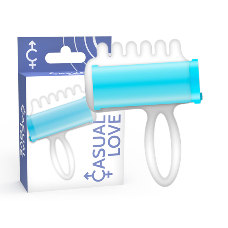 CASUAL LOVE - STIMOLATORE A DITA BLU – Accessori per il pene – foto 2