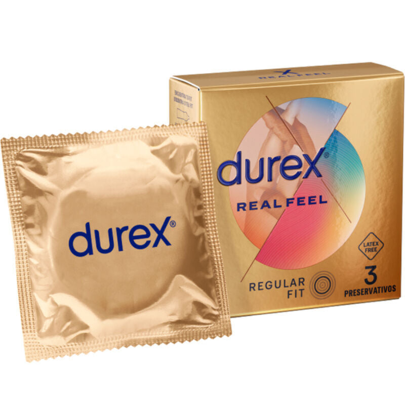 DUREX - PRESERVATIVI REAL FEEL 3 UNITÀ – Senza latex