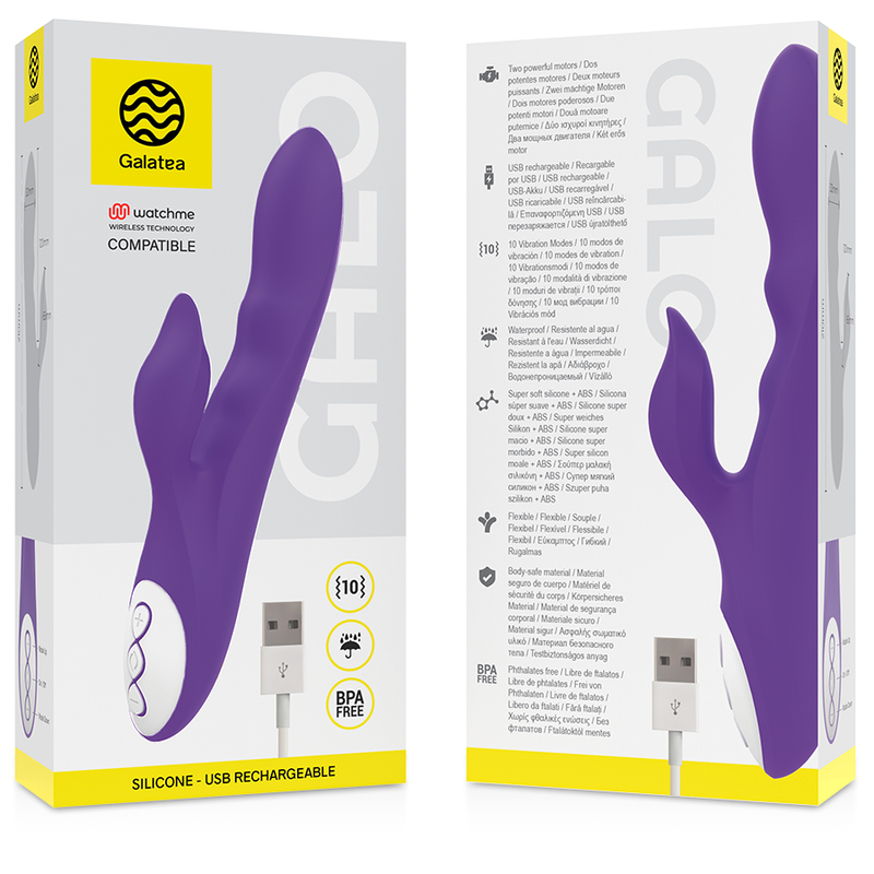 GALATEA - GALO VIBRATORE VIOLA + TELECOMANDO WATCHME – Rotatori vibranti – foto 2