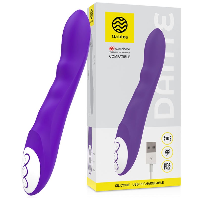 GALATEA - DANTE VIBRATORE VIOLA + TELECOMANDO WATCHME – Stimolatori – foto 2