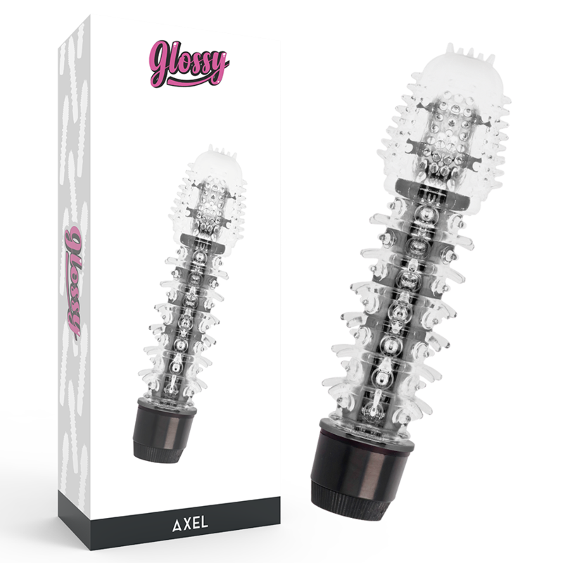 GLOSSY - VIBRATORE AXEL NERO – Classici vibratori anali o vaginali