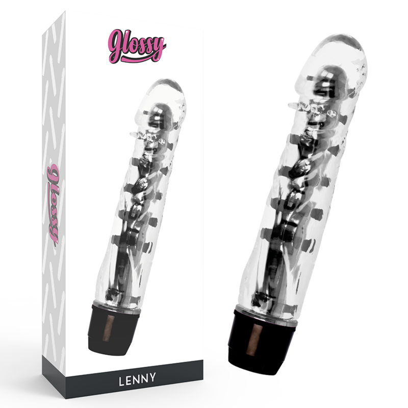 GLOSSY - LENNY VIBRATORE NERO – Classici vibratori anali o vaginali