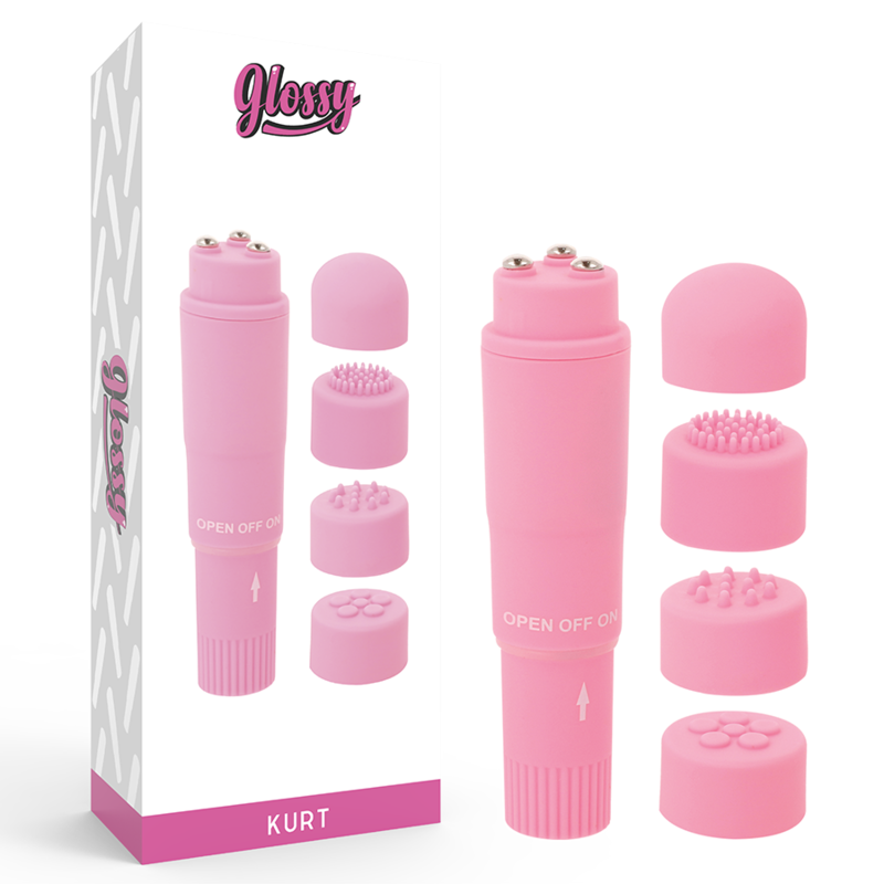 GLOSSY - MASSAGGIATORE POCKET KURT ROSA – Mini vibratori