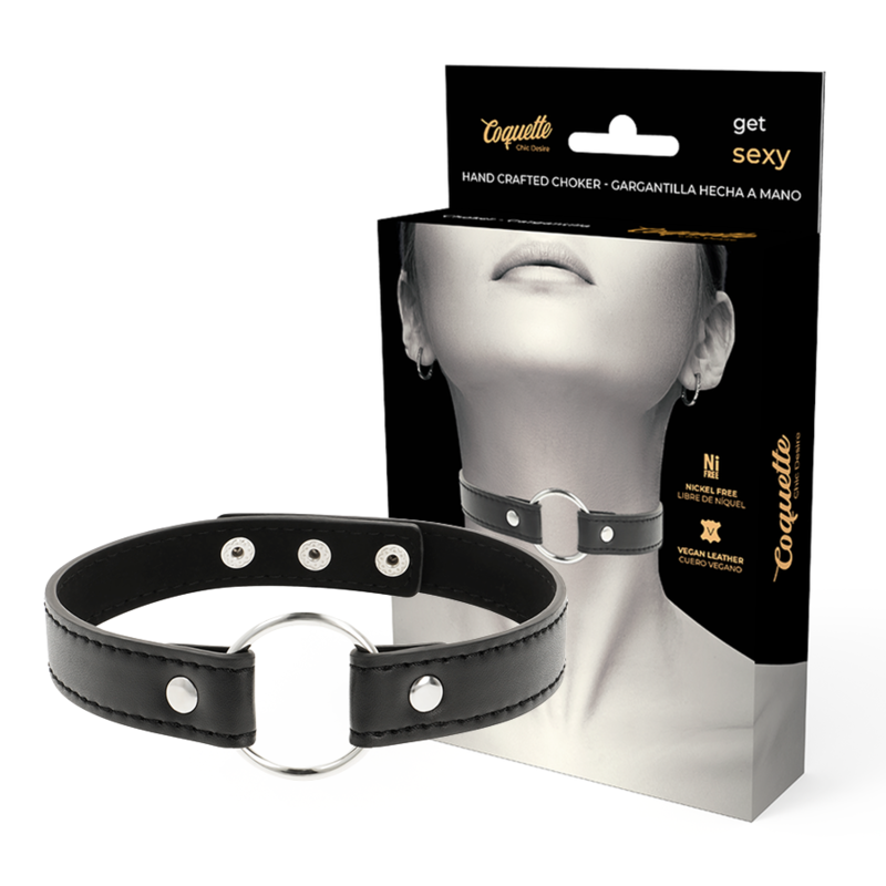 COQUETTE CHIC DESIRE - COLLANA IN PELLE VEGANA ACCESSORIO DONNA – Collane