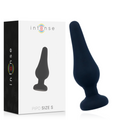INTENSE - PLUG ANALE PIPO S SILICONE NERO 9,8 CM – Tappi anali