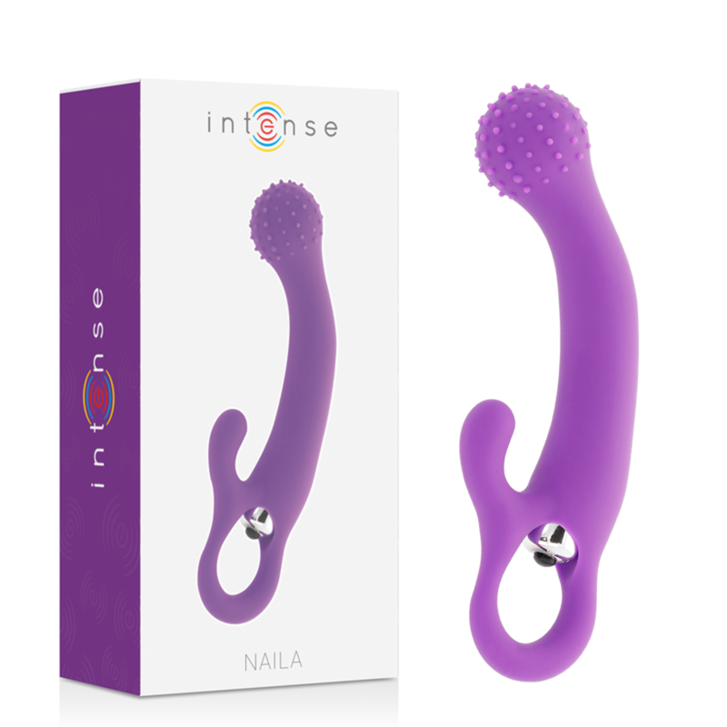 INTENSE - NAILA VIBRANTE IN SILICONE LILLA – Vibratori di coniglio