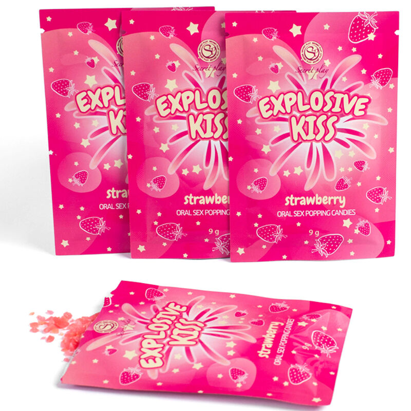 SECRETPLAY - CARAMELLE ESPLOSIVE ALLA FRAGOLA – Per il sesso orale – foto 3