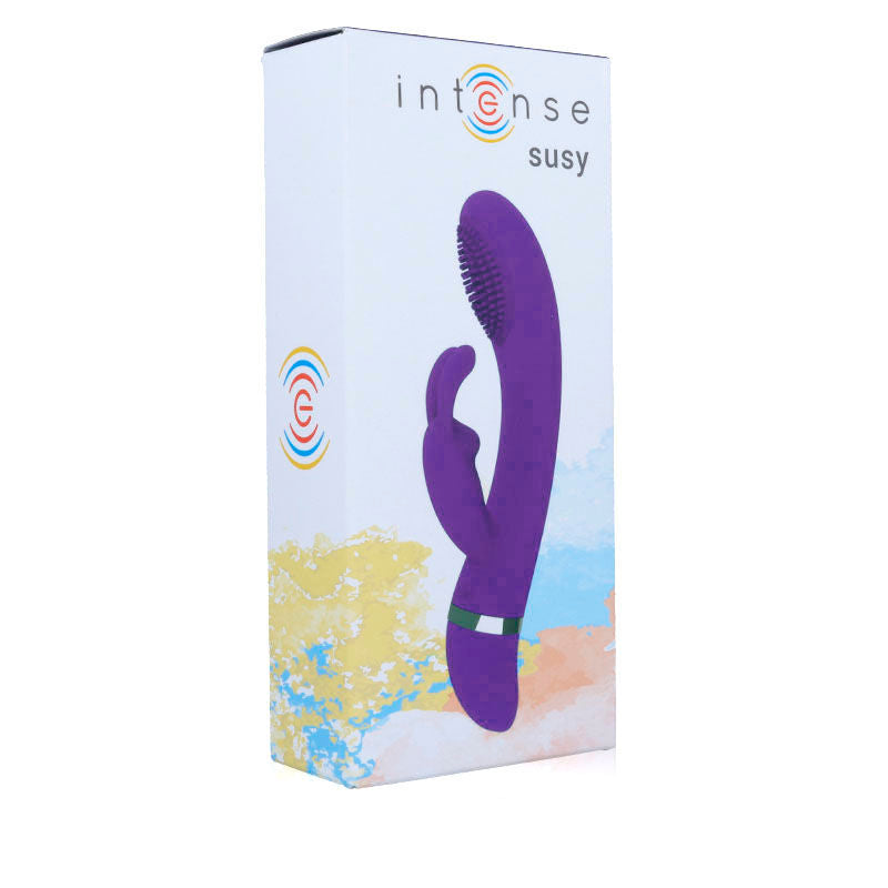 INTENSE - VIBRATORE OSCILLANTE IN SILICONE RABBIT LILLA SUSY – Vibratori di coniglio – foto 6