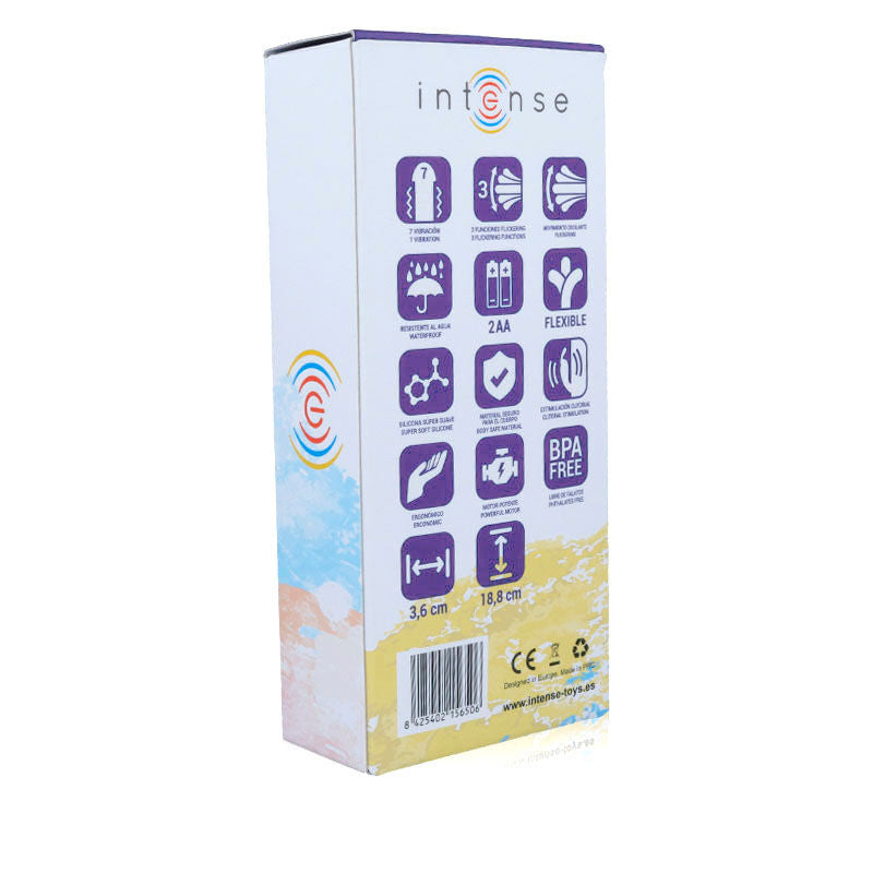 INTENSE - VIBRATORE OSCILLANTE IN SILICONE RABBIT LILLA SUSY – Vibratori di coniglio – foto 7
