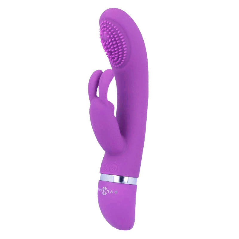 INTENSE - VIBRATORE OSCILLANTE IN SILICONE RABBIT LILLA SUSY – Vibratori di coniglio – foto 4