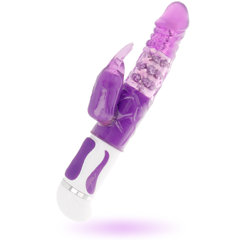 INTENSE - VIBRATORE ROTANTE GUPPY LILLA – Vibratori di coniglio – foto 4
