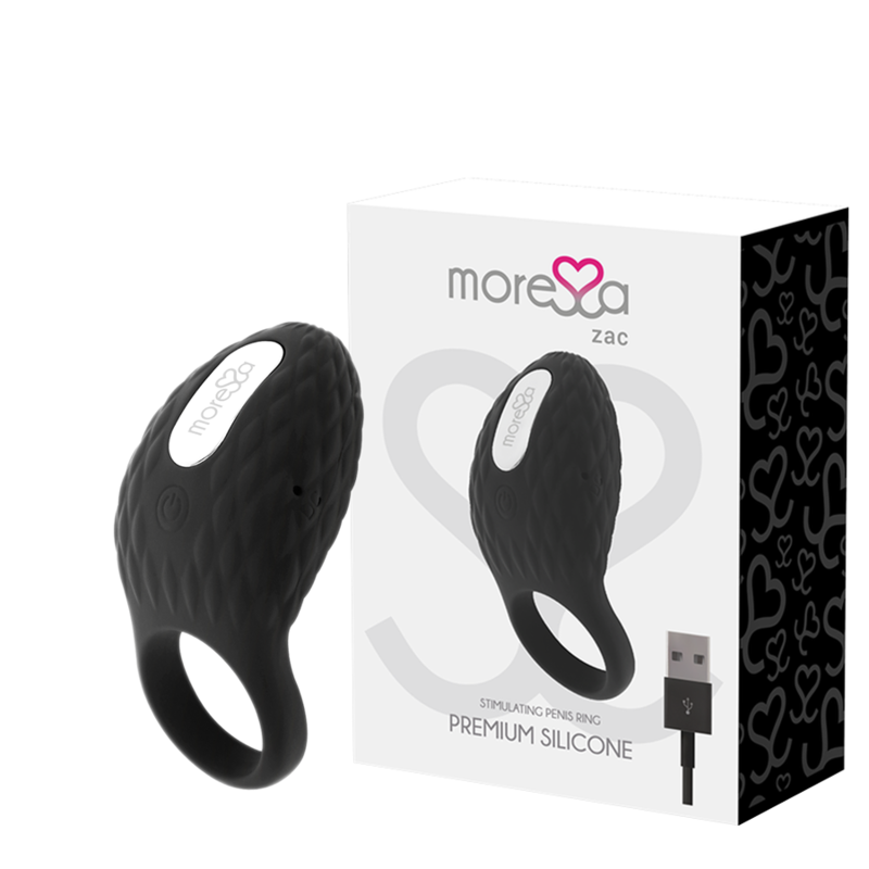 ANELLO VIBRANTE RICARICABILE MORESSA ZAC PREMIUM – Cockring con vibrazione – foto 2